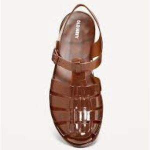 NWT OLD NAVY Jelly Fisherman Sandals OVER THE TAUPE